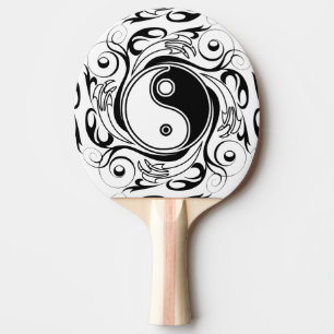 Yin & Yang Symbol Black and White Tatto Stil Pingisracket