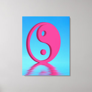 Yin Yang-symbol Canvastryck
