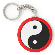 Yin Yang Symbol Färg Gräns Zen