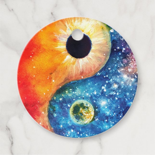 Yin-yang-symbol Gåvor Etiketter (Framsida)