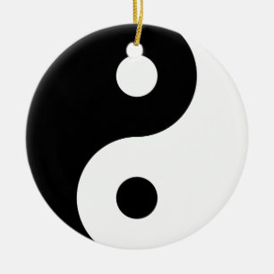 Yin Yang symbol Julgransprydnad Keramik