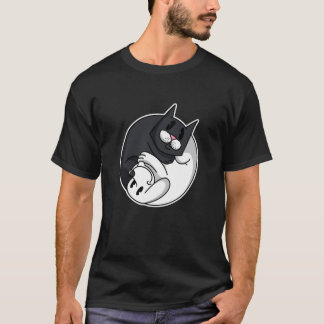 Yin Yang Symbol Katt Hund Roligt Djur Söt Djurägar T Shirt