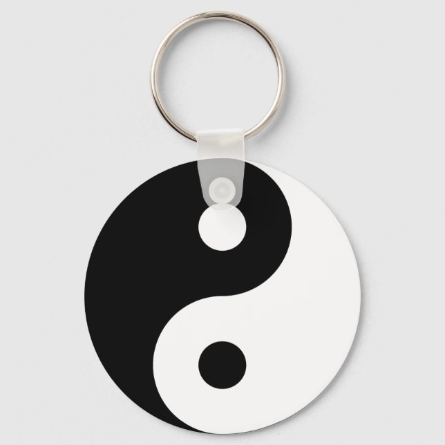 Yin Yang Symbol Keychain Nyckelring (Framsida)
