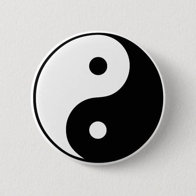 Yin Yang Symbol: Knapp (Framsida)