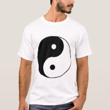 Yin Yang-symbol – minimalistisk svart-vit balans