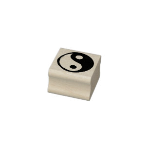 Yin Yang Symbol Mörk och Light Stämpel