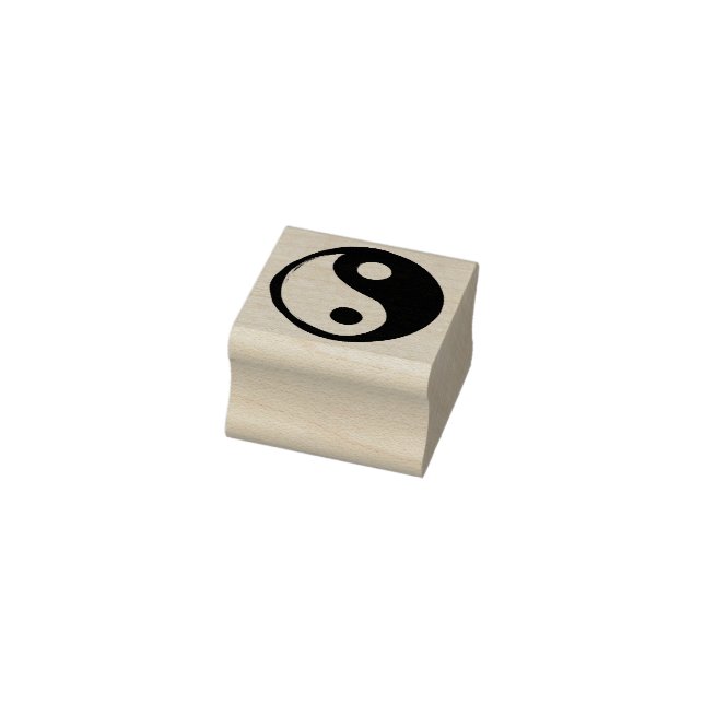 Yin Yang Symbol Mörk och Light Stämpel (Stämpel)