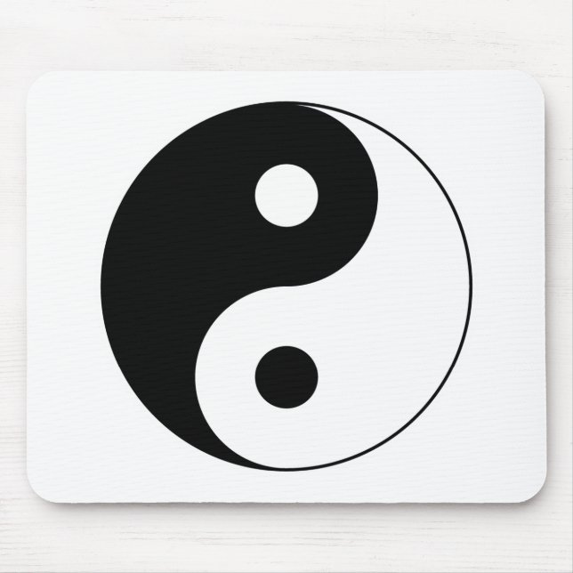 Yin Yang symbol Mousepad Musmatta (Framsidan)