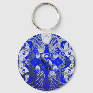 Yin yang symbol nyckelring
