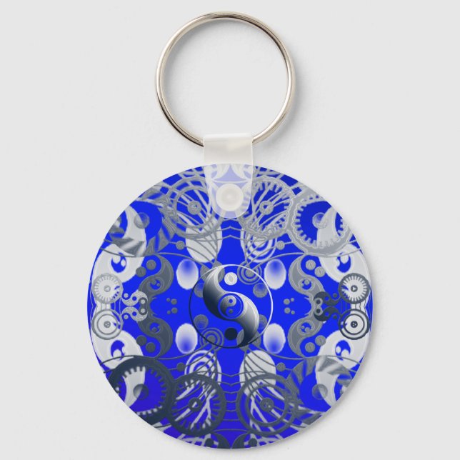 Yin yang-symbol nyckelring (Framsida)