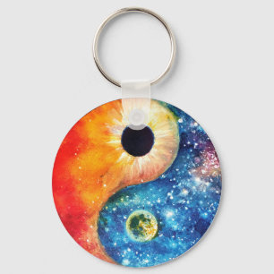 Yin-yang-symbol Nyckelring