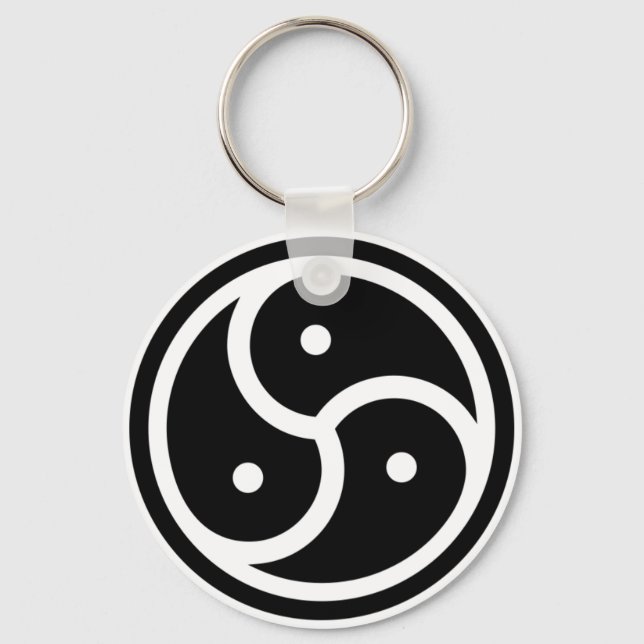 Yin/yang-symbol Nyckelring (Framsida)