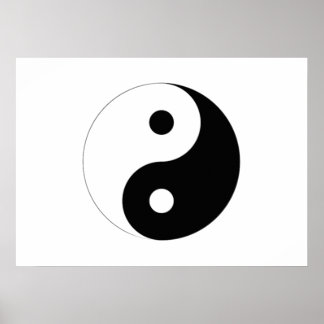 Yin-Yang Symbol Poster