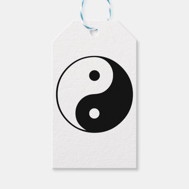 Yin Yang-symbol: Presentetikett (Framsidan)