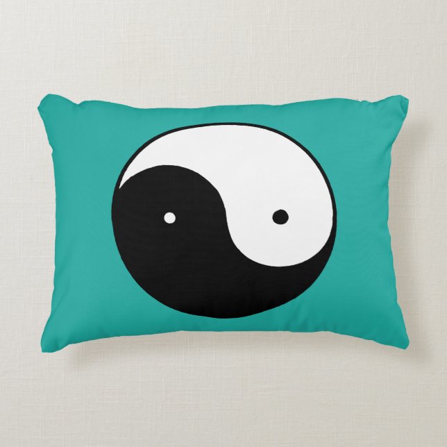 Yin Yang symbol Prydnadskudde (Framsidan)