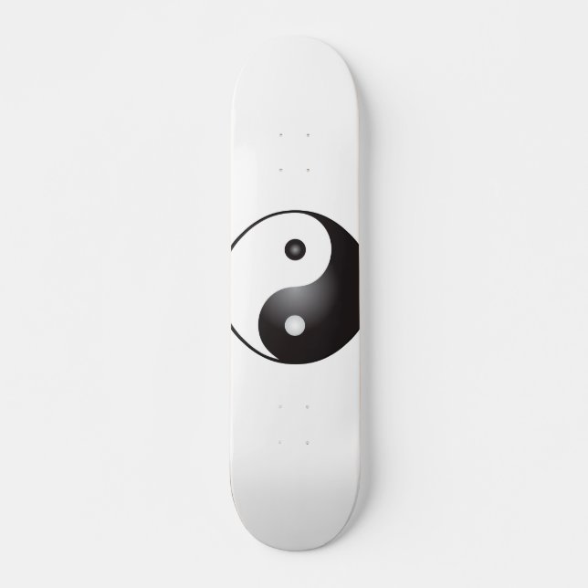 Yin Yang symbol: Skateboard Bräda 20,5 Cm (Framsida)