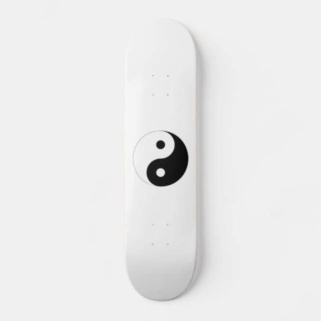 Yin-Yang symbol Skateboard Bräda 21,5 Cm (Framsida)