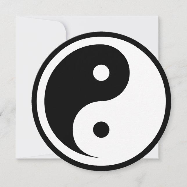 Yin Yang Symbol - solid tattodesign 2 (Framsida)