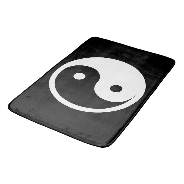 Yin Yang Symbol - solid tattodesign 2 Badrumsmatta (Vinklad)