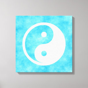 Yin Yang Symbol - solid tattodesign 2 Canvastryck