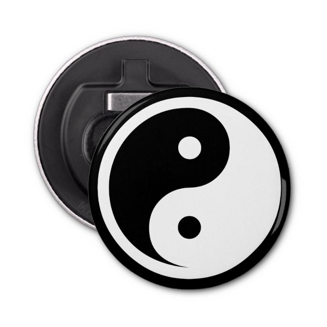 Yin Yang Symbol - solid tattodesign 2 Flasköppnare (Framsidan)