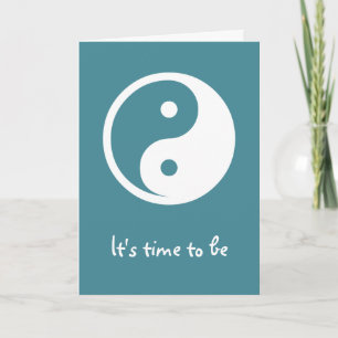 Yin Yang Symbol - solid tattodesign 2 Kort