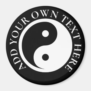 Yin Yang Symbol - solid tattodesign 2 Magnet