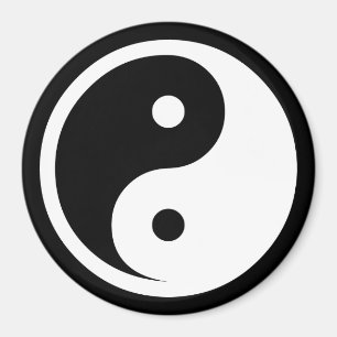 Yin Yang Symbol - solid tattodesign 2 Magnet