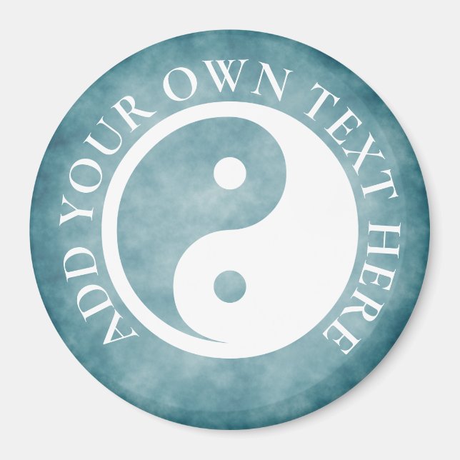 Yin Yang Symbol - solid tattodesign 2 Magnet (Framsidan)