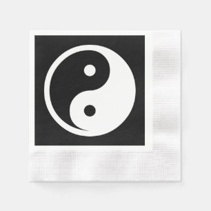 Yin Yang Symbol - solid tattodesign 2 Pappersservett