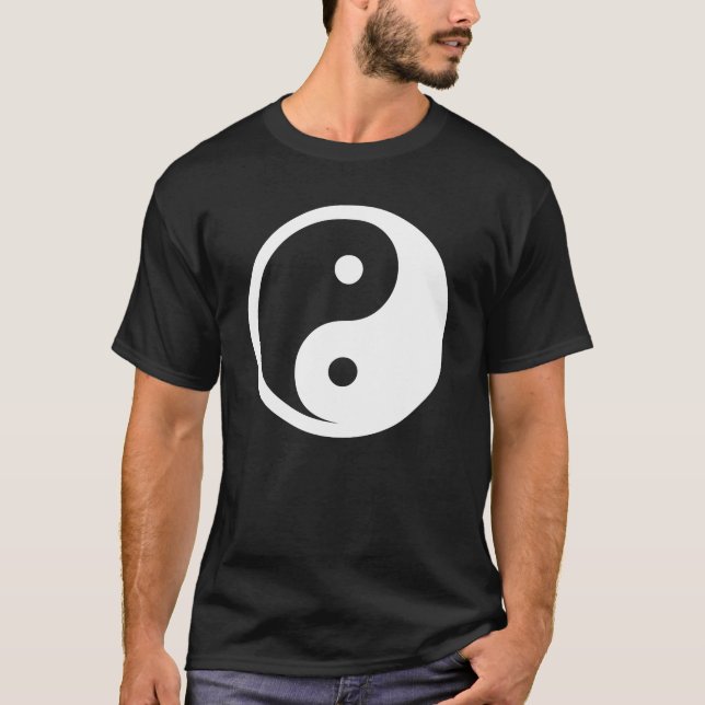Yin Yang Symbol - solid tattodesign 2 T Shirt (Framsida)