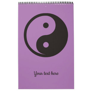 Yin Yang Symbol - solid tattodesign Kalender