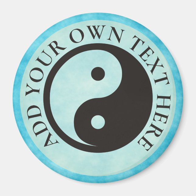 Yin Yang Symbol - solid tattodesign Magnet (Framsidan)