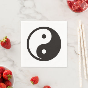 Yin Yang Symbol - solid tattodesign Pappersservett