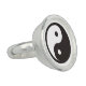 Yin Yang Symbol - solid tattodesign Ring (Sidan)