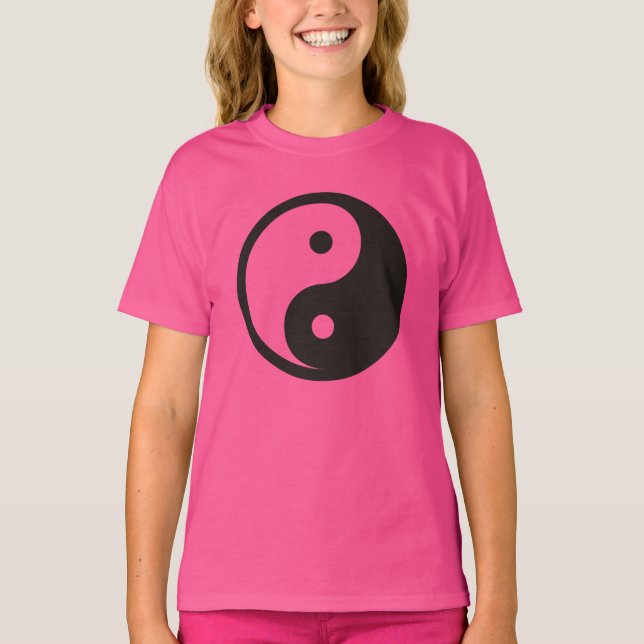 Yin Yang Symbol - solid tattodesign T Shirt (Framsida)
