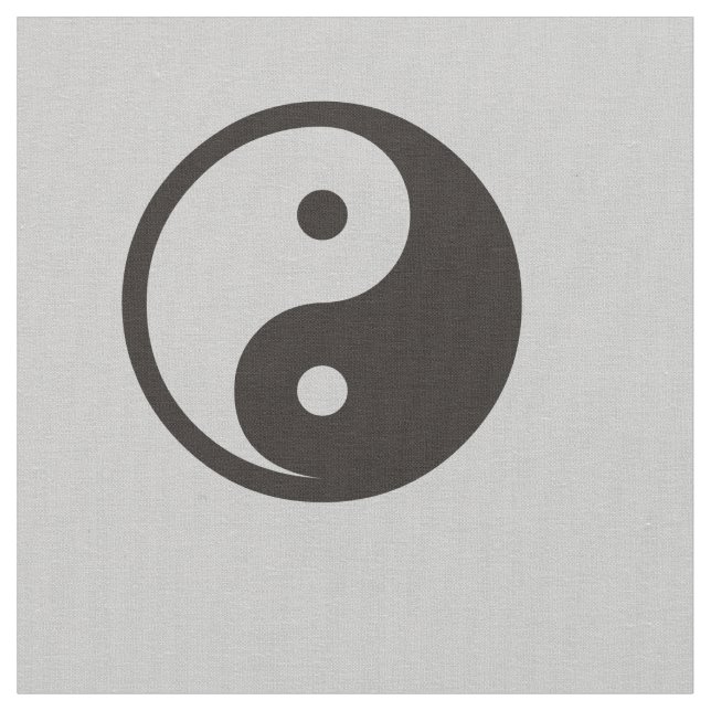 Yin Yang Symbol - solid tattodesign Tyg (Närbild)