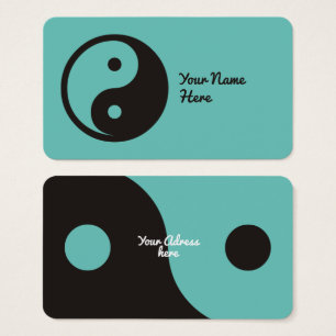 Yin Yang Symbol - solid tattodesign Visitkort