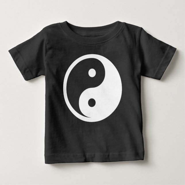 Yin Yang-symbol - solid tatuering design 2 T Shirt (Framsida)