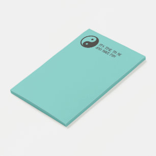 Yin Yang-symbol - solid tatuering design Post-it Block