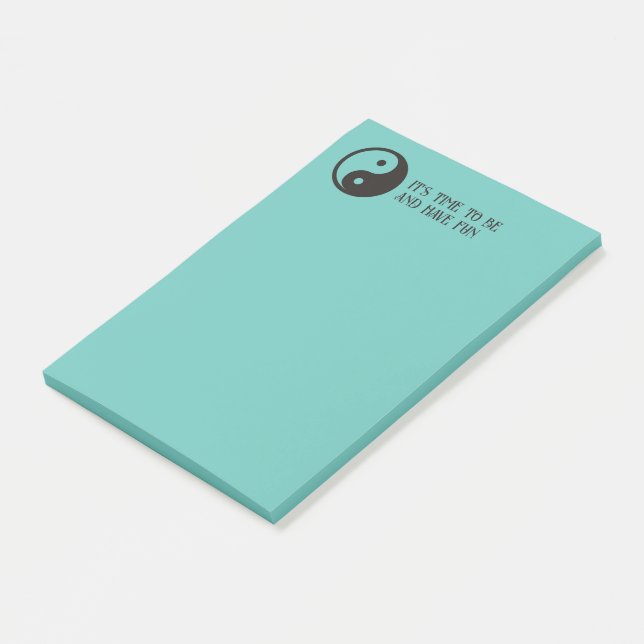 Yin Yang-symbol - solid tatuering design Post-it Block (Vinklad)