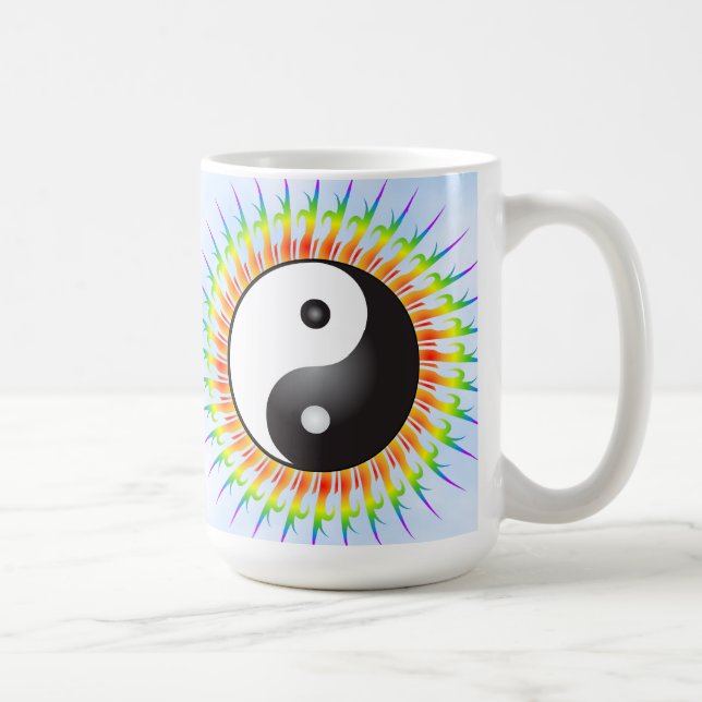 Yin Yang symbol & spiral: Kaffemugg (Höger)