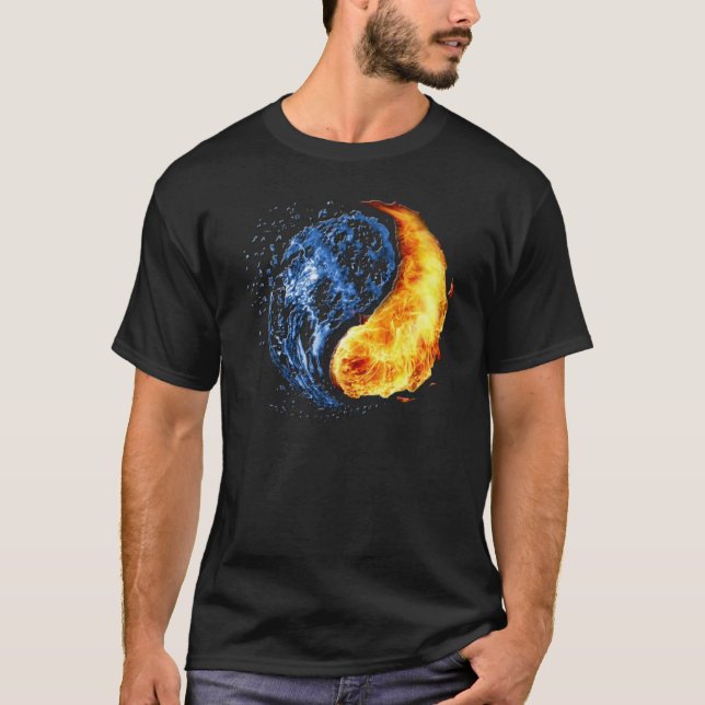 Yin Yang Symbol T Shirt (Framsida)