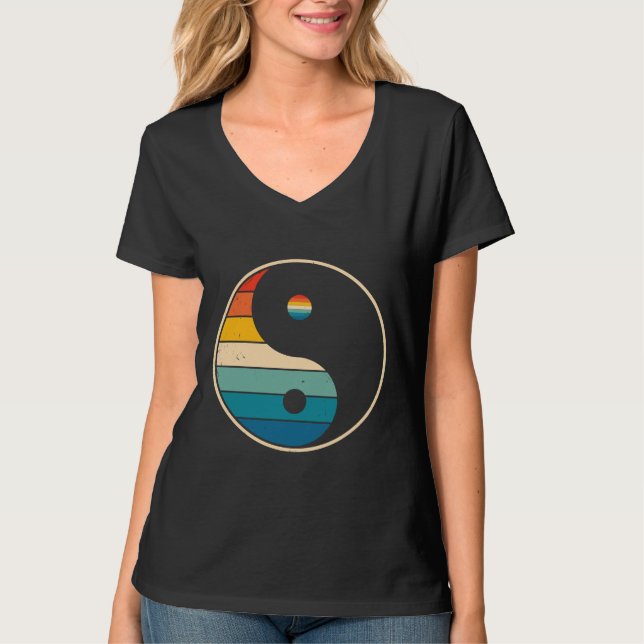 Yin Yang Symbol T Shirt (Framsida)