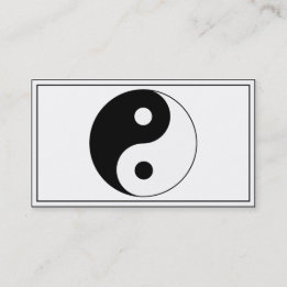Yin / Yang Symbol Visitkort
