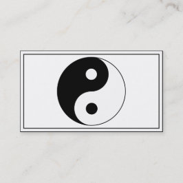 Yin / Yang Symbol Visitkort
