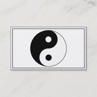 Yin / Yang Symbol Visitkort