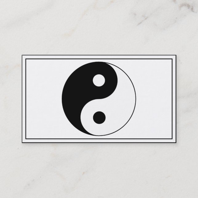 Yin / Yang Symbol Visitkort (Framsida)