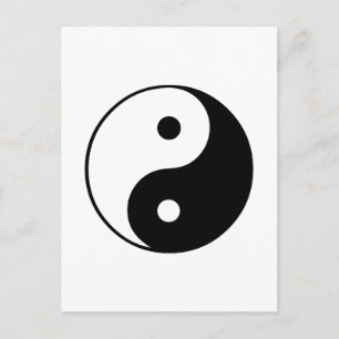 Yin Yang Symbol: Vykort