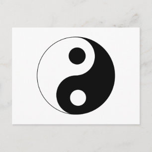 Yin Yang-symbol Vykort